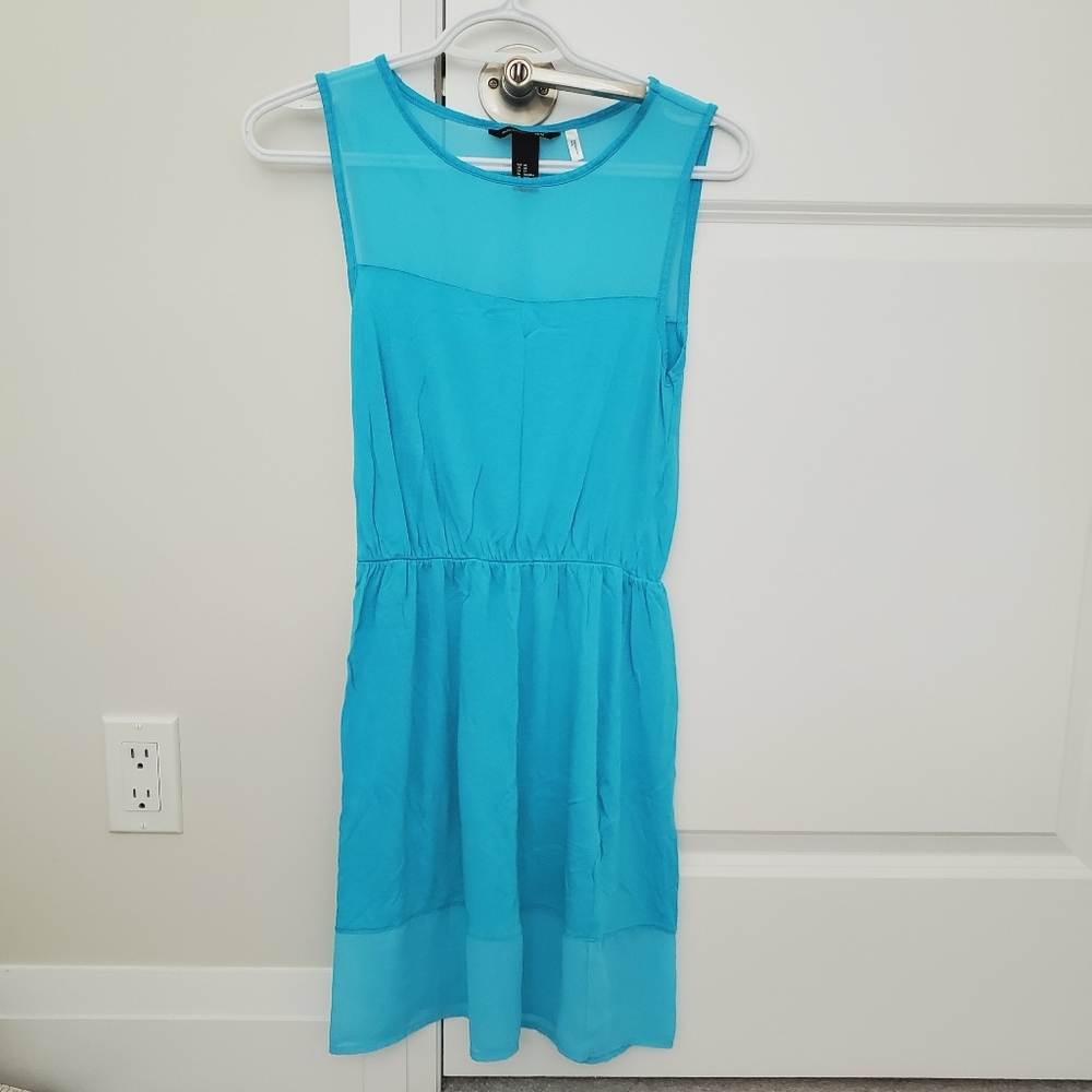 H&M Basic Blue Sleeveless Dress